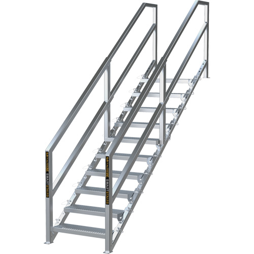 Syst&egrave;me d'escalier modulaire pour la construction de 6-10 marches SmartStairs, 75" ha Seagulf Marine Industries Inc.