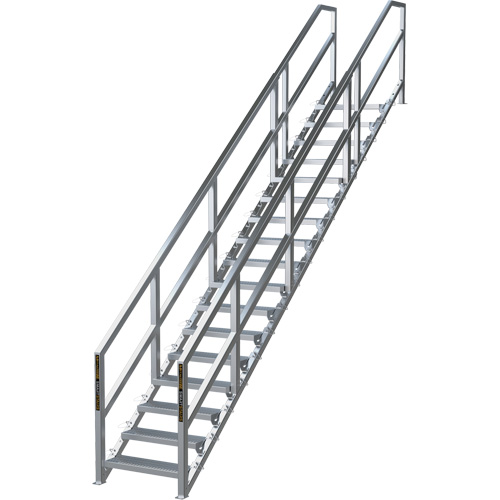 Syst&egrave;me d'escalier modulaire pour la construction de 17-21 marches SmartStairs, 157-1/2" ha Seagulf Marine Industries Inc.
