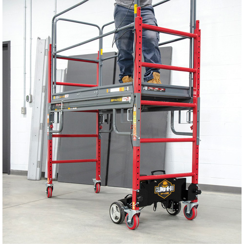 Complete Motorized Buildman 6' Baker Scaffold Kit, 31" D x 118-3/4" H Seagulf Marine Industries Inc.