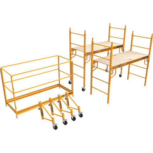 Complete 12' Drywall Baker Scaffold Tower Set, 58-1/2" D x 183" H Seagulf Marine Industries Inc.