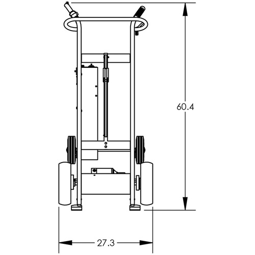 Diable pour baril motoris&eacute; avec roues pneumatiques Seagulf Marine Industries Inc.