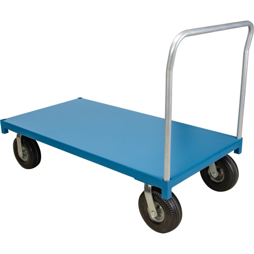  Chariot &agrave; plateforme pour l'ext&eacute;rieur, 72" lo x 36" la x Capacit&eacute; 1200 lb, Roues en Anticrevaison Seagulf Marine Industries Inc.