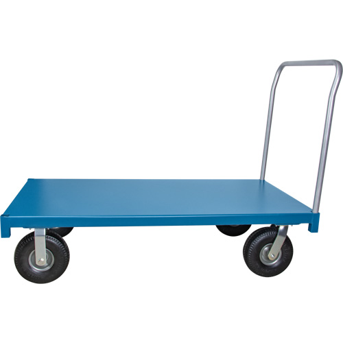  Chariot &agrave; plateforme pour l'ext&eacute;rieur, 72" lo x 36" la x Capacit&eacute; 1200 lb, Roues en Anticrevaison Seagulf Marine Industries Inc.