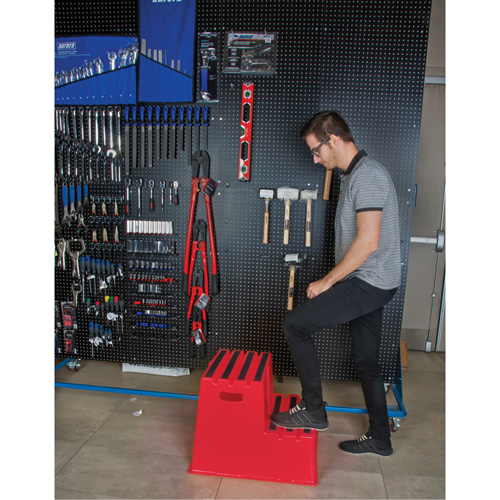 Industrial Step Stool, 2 Steps, 26" x 22-7/16" x 19-11/16" High Seagulf Marine Industries Inc.