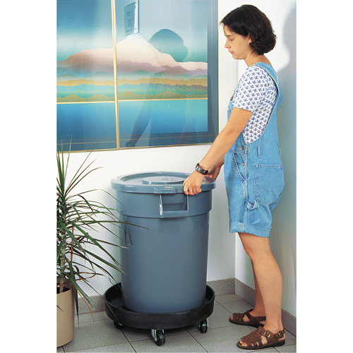 Waste Container Dolly, Polyethylene, Black Seagulf Marine Industries Inc.