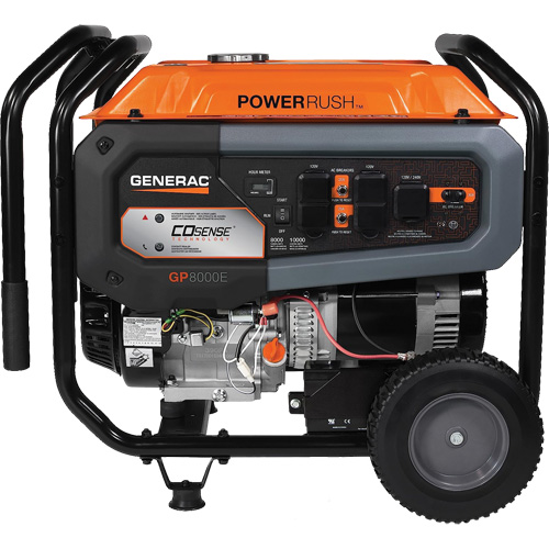 G&eacute;n&eacute;ratrice portable avec technologie COsense, 10000 W de surtension, 8000 W nominale, 120 V/240 V, R&eacute;servoir de 7,9 gal. Seagulf Marine Industries Inc.