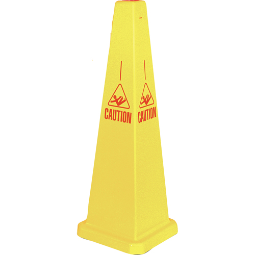 "Caution" Lamba Traffic Cones, English with Pictogram Seagulf Marine Industries Inc.