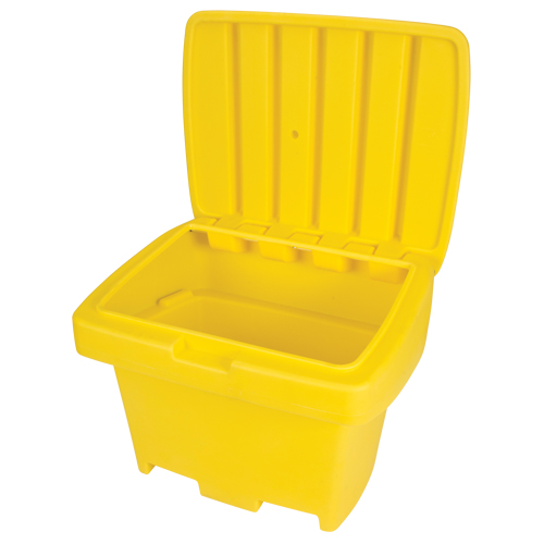 Contenant de rangement robuste pour l'ext&eacute;rieure pour sel et sable, 30" x 24" x 24", 5,5 pi³, Jaune Seagulf Marine Industries Inc.