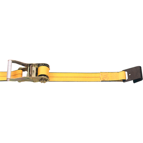 Tendeurs d'arrimage &agrave; cliquet, Crochet plat, 2" , 30' , Charge d'utilisation max. 3335 lb (1513 kg) Seagulf Marine Industries Inc.