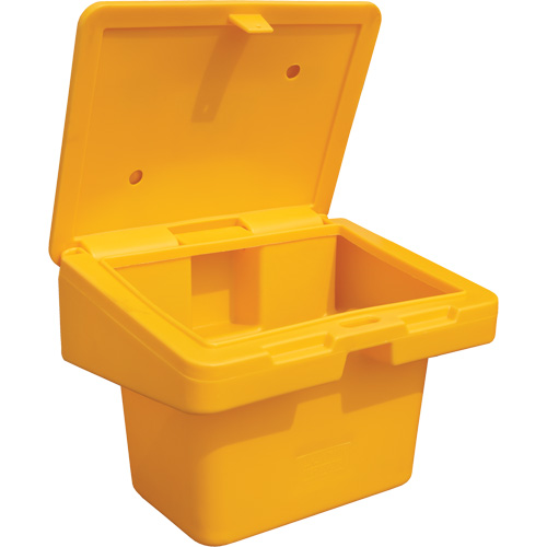 Contenants pour sel & sable SOS, Avec Moraillon, 30" x 24" x 24", 5,5 pi³, Jaune Seagulf Marine Industries Inc.