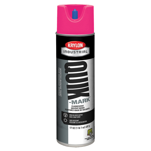 Industrial Quik-Mark Solvent-Based Inverted Marking Paint, 17 oz., Aerosol Can Seagulf Marine Industries Inc.