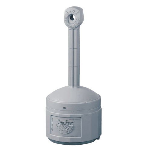 Smokers Cease-Fire&reg; Cigarette Butt Receptacle, Free-Standing, Plastic, 4 US gal. Capacity, 38-1/2" Height Seagulf Marine Industries Inc.