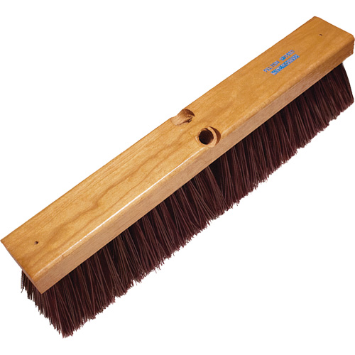 Heavy-Duty Garage & Concrete Push Broom, 24", Coarse/Stiff, Polypropylene Bristles Seagulf Marine Industries Inc.