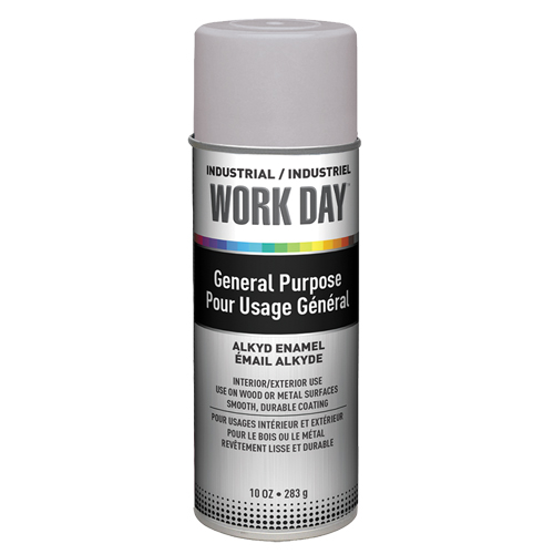 Industrial Work Day Paint, Grey, Very Flat, 10 oz., Aerosol Can Seagulf Marine Industries Inc.