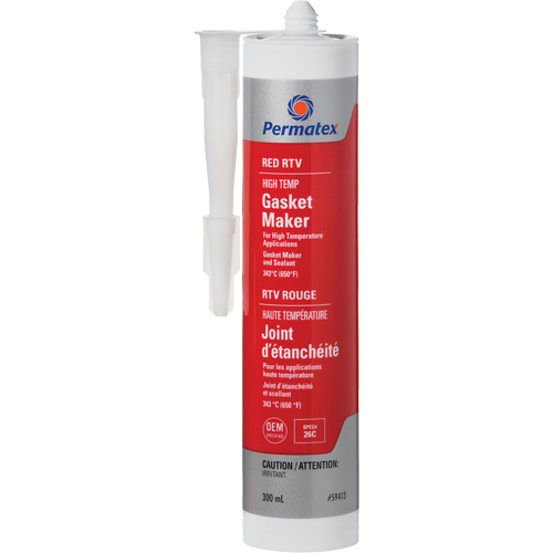 Hi-Temp Red RTV Gasket Maker, 300 ml, Tube, Red Seagulf Marine Industries Inc.