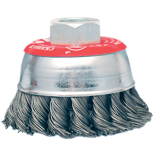 Brosse boisseau &agrave; fils li&eacute;s et nou&eacute;s &agrave; haute performance, 3" dia. x 10mm x 1,25" arbre Seagulf Marine Industries Inc.