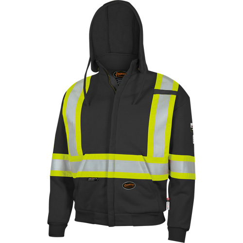 337SF Flame-Resistant Zip Style Hoodie, Men's, Small, Black, 22 cal/cm² Seagulf Marine Industries Inc.