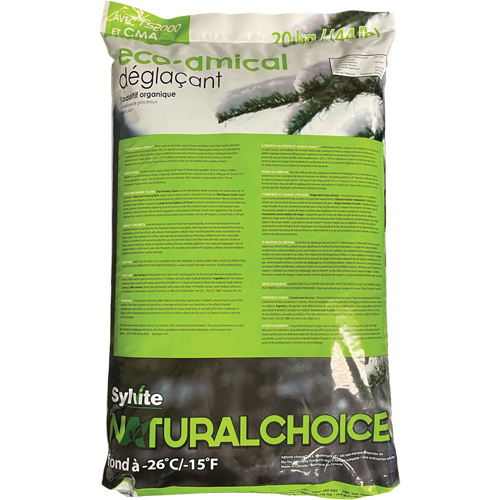 Produits de d&eacute;glaçage Natural Choice, Sac, 44 lb(20 kg), Point de fonte -26°C (-14,8°F) Seagulf Marine Industries Inc.