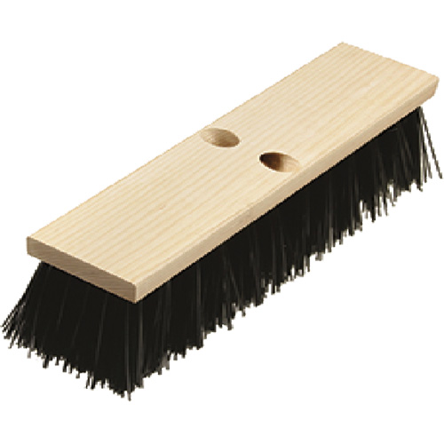 Heavy-Duty Street Broom, 16", Coarse/Stiff, Polypropylene Bristles Seagulf Marine Industries Inc.