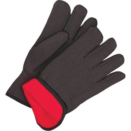 Gants en jersey classiques, Taille unique, Noir, Molleton rouge, &agrave; enfiler Seagulf Marine Industries Inc.
