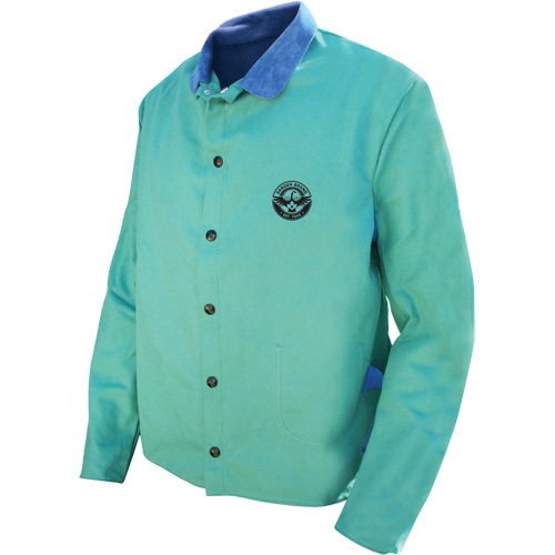 Veste de soudage Gander Brand Banox FR, Coton/Cuir, 2T-Grand, Vert Seagulf Marine Industries Inc.