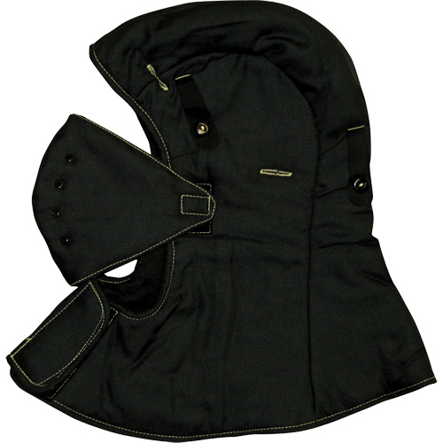 CarbonX&reg; FR Hardhat Liner with Face Mask, Black, Cotton/Jersey/Twill Seagulf Marine Industries Inc.