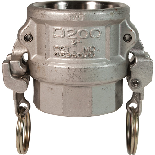 Coupleur &agrave; came et cannelure EZ Boss-Lock, Acier inoxydable, Type D, 1", NPT femelle, 250 PSI Seagulf Marine Industries Inc.