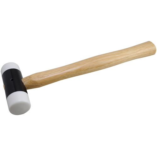 Soft-Face Hammer, 14 oz. Head Weight, Plain Face, Wood Handle, 11-5/8" L Seagulf Marine Industries Inc.