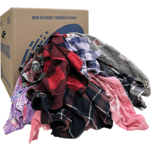 Wiper Rags, Flannel, 10 lbs. Seagulf Marine Industries Inc.