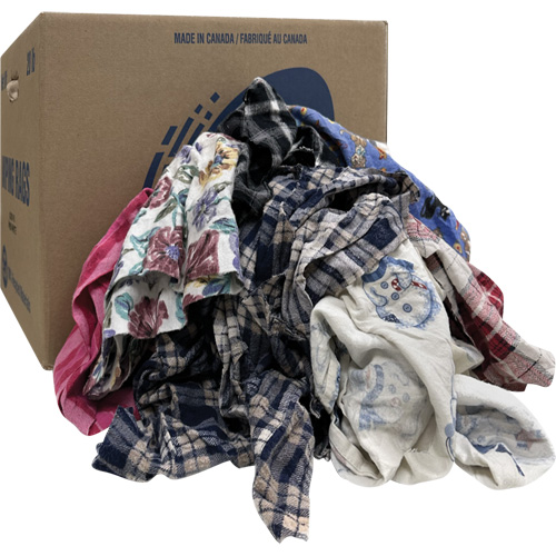 Select Wiper Rags, Flannel, Mix Colours, 20 lbs. Seagulf Marine Industries Inc.