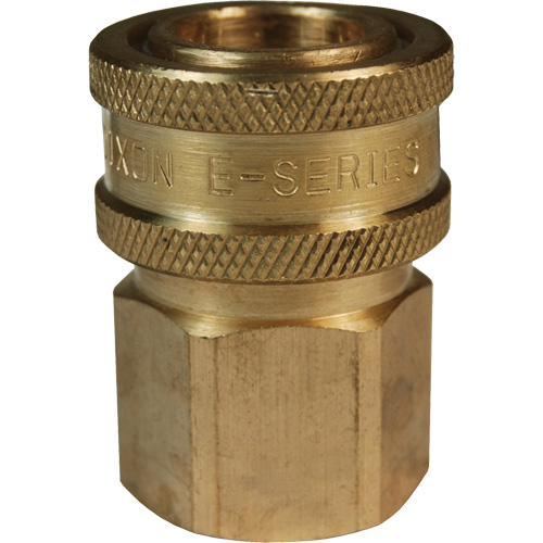 DQC E-Series Straight-Through Interchange Coupler, Brass, 3/4", Female NPTF, 1700 PSI Seagulf Marine Industries Inc.