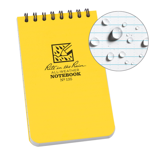 Pocket Top-Spiral Notebook, Soft Cover, Yellow, 100 Pages, 3" W x 5" L Seagulf Marine Industries Inc.