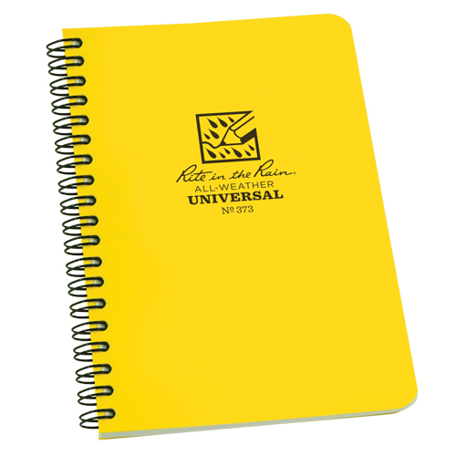 Carnet de notes de poche &agrave; spirale lat&eacute;rale, Couverture souple, Jaune, 64 Pages, 4-5/8" , 7"  Seagulf Marine Industries Inc.