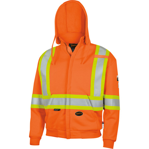 338SF Capuche &agrave; fermeture &eacute;clair ignifug&eacute;e, Hommes, T-Grand, Orange haute visibilit&eacute;, 22 cal/cm² Seagulf Marine Industries Inc.