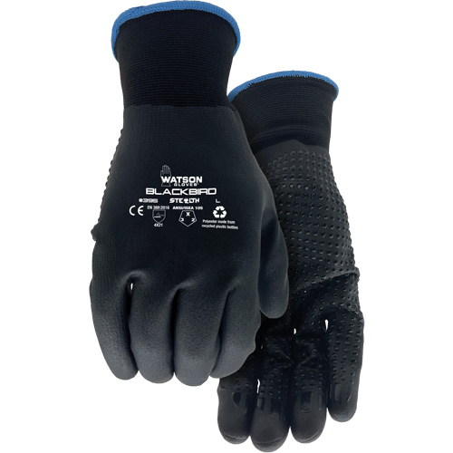 Gants enduits Stealth Blackbird, T-Grand, R&ecirc;vetement Nitrile micromousse, Calibre 15, Enveloppe en Polyester Seagulf Marine Industries Inc.