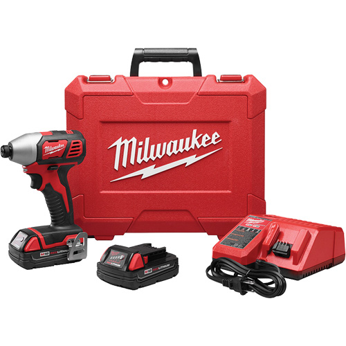 M18 Cordless Hex Impact Driver Kit, 1/4", 1500 in-lbs Max. Torque, 18 V, Lithium-Ion Seagulf Marine Industries Inc.