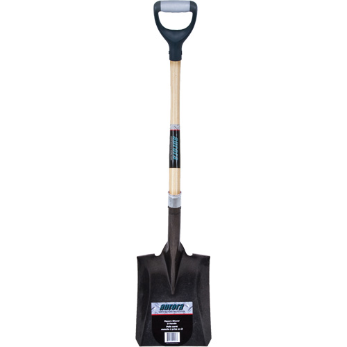 Heavy-Duty Square Shovel, Hardwood, Carbon Steel Blade, D-Grip Handle, 30" Long Seagulf Marine Industries Inc.