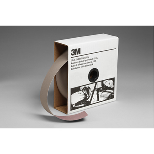 Rouleau de toile abrasive utilitaire 211K, Oxyde d'aluminium, 2" la x 150' lo, Grain 120 Seagulf Marine Industries Inc.
