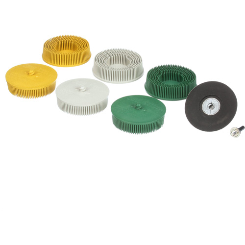 Ensemble de disques en soie Roloc, Oxyde d'aluminium, Grain Plusieurs, 3" dia. Seagulf Marine Industries Inc.