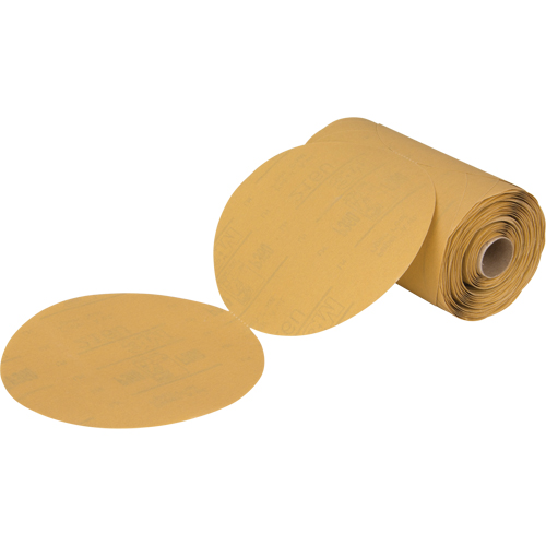 Rouleau de disques abrasifs dor&eacute;s en papier Stikit 216U, 6" dia., Grain P360, Oxyde d'aluminium Seagulf Marine Industries Inc.