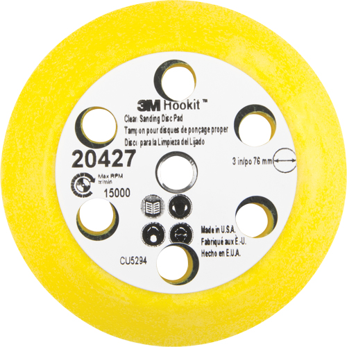 Hookit Clean Sanding Disc Pad Kit, 3" Dia. Seagulf Marine Industries Inc.