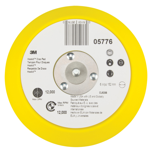 Hookit Disc Pad, 6" Dia. Seagulf Marine Industries Inc.