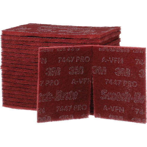 Scotch-Brite 7447 Hand Pads, Aluminum Oxide, 9" x 6", Very Fine Grit Seagulf Marine Industries Inc.