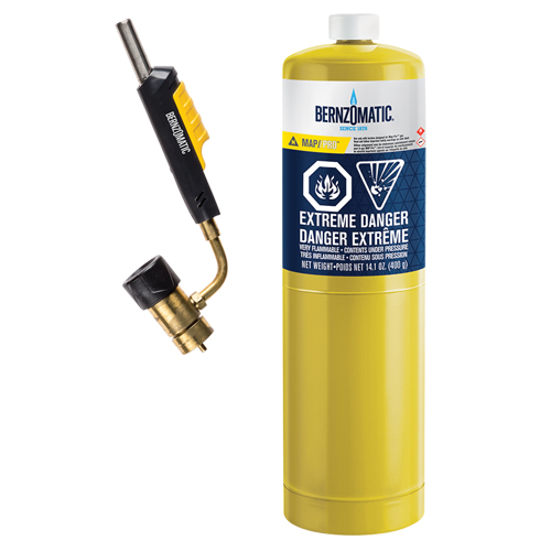 Ensemble de chalumeau &agrave; t&ecirc;te pivotante et allumage &agrave; g&acirc;chette Bernzomatic, Propane Seagulf Marine Industries Inc.