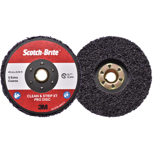 Scotch-Brite Clean & Strip XT Pro Disc, 4-1/2" Dia., Extra Coarse Grit, Silicon Carbide Seagulf Marine Industries Inc.