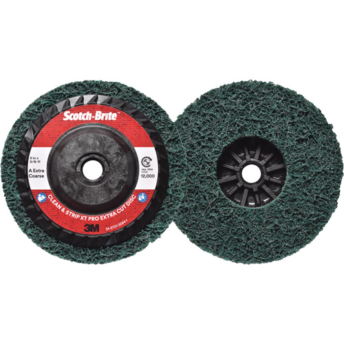 Disque extra coupe  Clean and Strip  XT Pro Scotch-Brite, 5" dia., Grain Extra grossier, Oxyde d'aluminium Seagulf Marine Industries Inc.