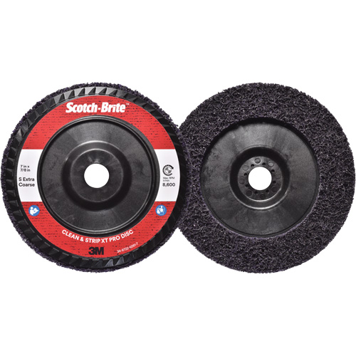 Disque  Clean and Strip  XT Pro Scotch-Brite, 7" dia., Grain Extra grossier, Carbure de silicium Seagulf Marine Industries Inc.