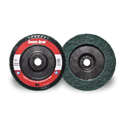 Disque extra coupe  Clean and Strip  XT Pro Scotch-Brite, 7" dia., Grain Extra grossier, Oxyde d'aluminium Seagulf Marine Industries Inc.