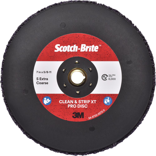 Scotch-Brite Clean & Strip XT Pro Disc, 7" Dia., Extra Coarse Grit, Silicon Carbide Seagulf Marine Industries Inc.
