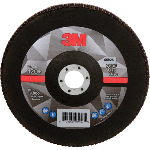 769F Quick Change Flap Disc, 7" x 7/8", Type 27, 120+ Grit, Aluminum Oxide/Ceramic Seagulf Marine Industries Inc.